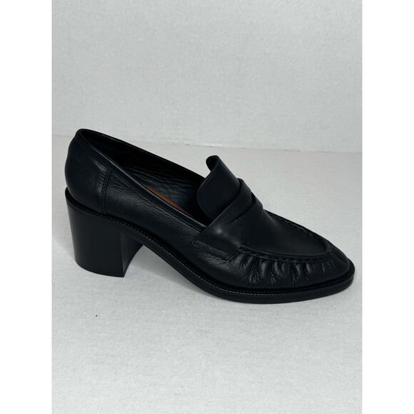 Aquatalia Josette Classic Retro Y2K Nappa Heel Mocasines in Black size 11 - Picture 10 of 11